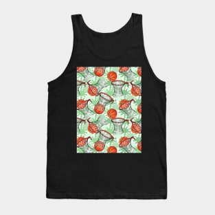 Basketball Pattern Tank Top